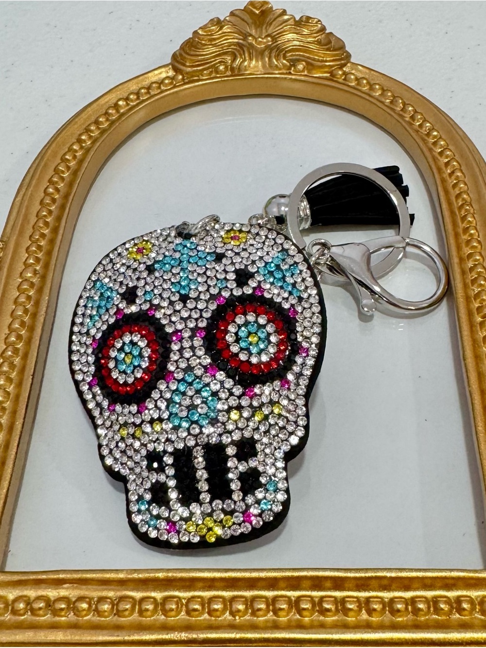 New Crystal Skull Keychain Bag Charm